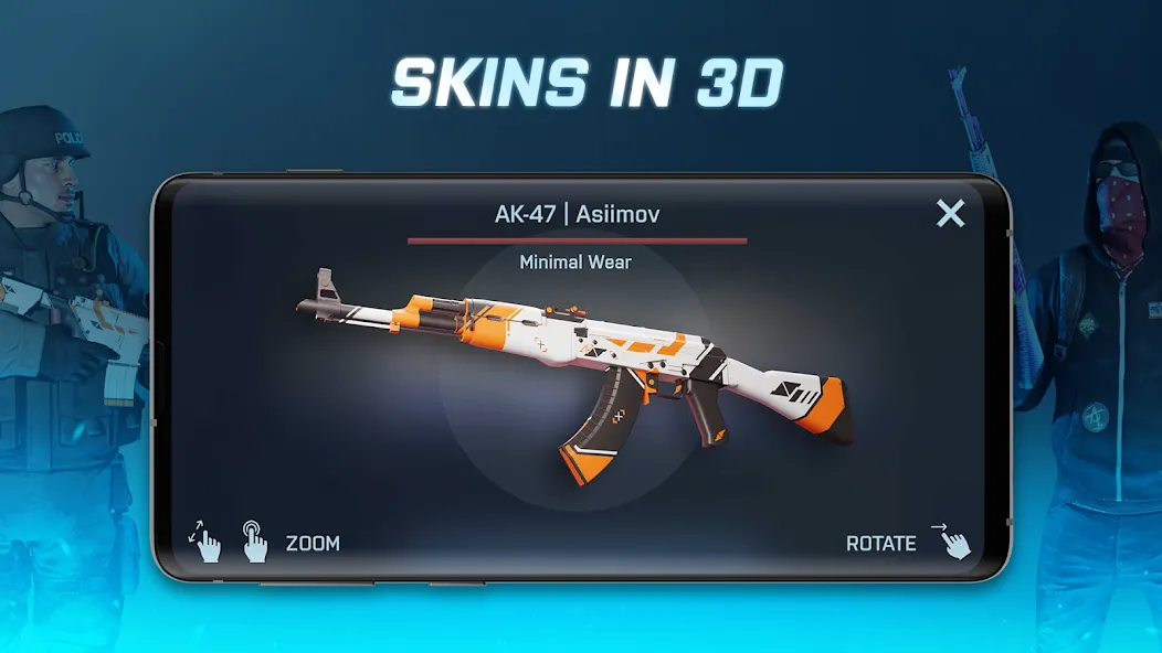 Case Opener - skins simulator (Кейс Опенер)  [МОД Unlimited Money] Screenshot 1