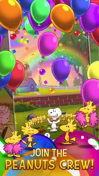 Bubble Shooter - Snoopy POP! (Бабл шутер)  [МОД Бесконечные монеты] Screenshot 5