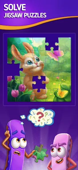 Jigsaw Puzzle by Jolly Battle (Джигсоу Пазл от Джолли Батл)  [МОД Все открыто] Screenshot 1