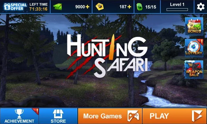 Hunting Safari 3D  [МОД Много денег] Screenshot 4