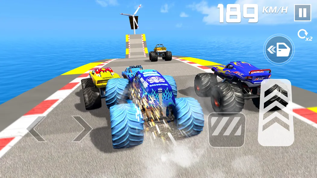 Car Games: Monster Truck Stunt (Монстртрак стант)  [МОД Unlocked] Screenshot 5