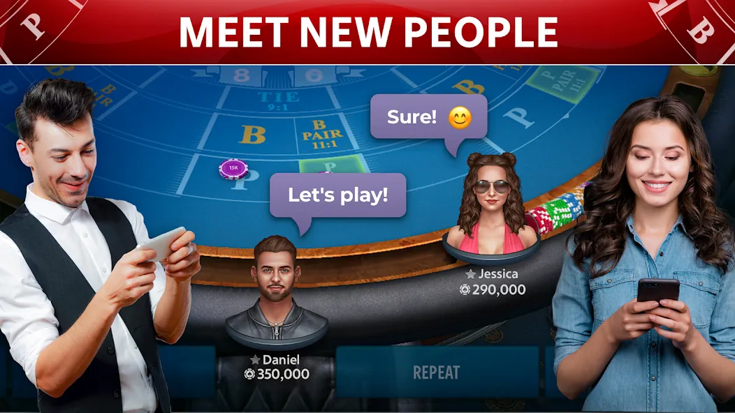 Baccarat Online: Baccarist  [МОД Много монет] Screenshot 1