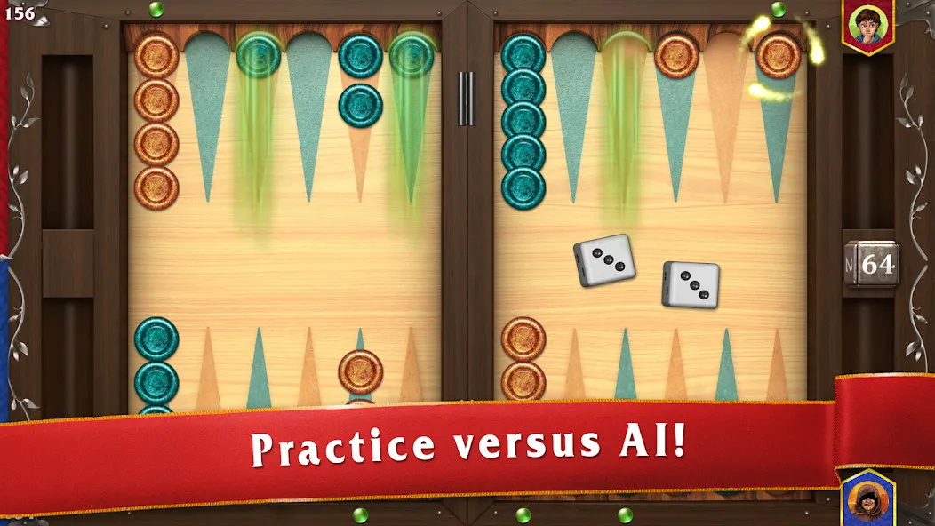 Backgammon Masters  [МОД Бесконечные монеты] Screenshot 3