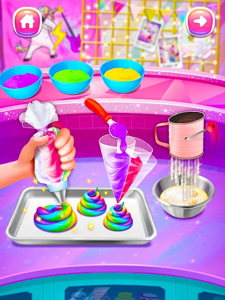 Girl Games: Unicorn Cooking  [МОД Все открыто] Screenshot 2