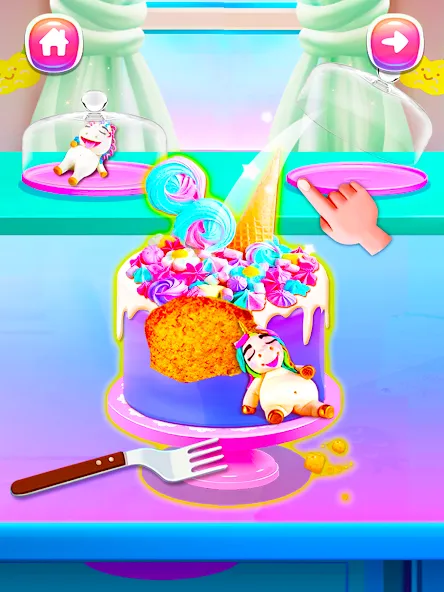 Girl Games: Unicorn Cooking  [МОД Все открыто] Screenshot 5