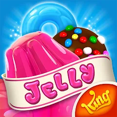 Взломанная Candy Crush Jelly Saga (Кенди Краш Джелли Сага)  [МОД Unlocked] - стабильная версия apk на Андроид