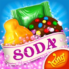 Взлом Candy Crush Soda Saga (Кенди Краш Сода Сага)  [МОД Бесконечные монеты] - стабильная версия apk на Андроид