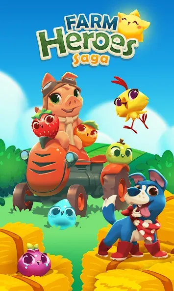 Farm Heroes Saga (Фарм Хероус Сага)  [МОД Бесконечные деньги] Screenshot 1