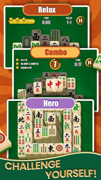 Mahjong Solitaire - Master (Маджонг Солитер)  [МОД Menu] Screenshot 4