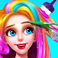 Скачать взломанную Girls Hair Salon  [МОД Меню] - последняя версия apk на Андроид