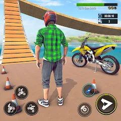 Скачать взломанную Bike Stunt : Motorcycle Game  [МОД Unlocked] - последняя версия apk на Андроид