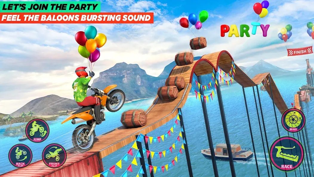 Bike Stunt Game: Tricks Master  [МОД Меню] Screenshot 3