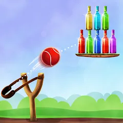 Скачать взломанную Bottle Shooting Game 2  [МОД Бесконечные монеты] - стабильная версия apk на Андроид