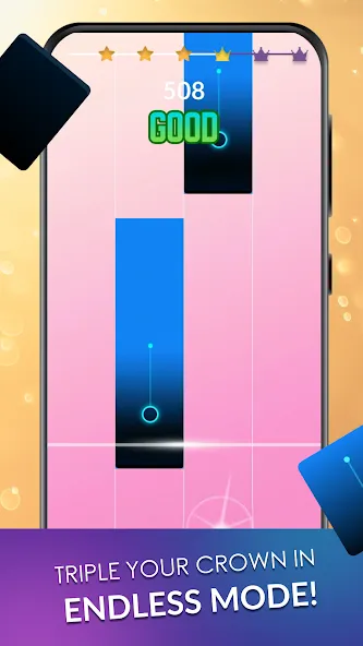 Piano Dream: Tap Piano Tiles 3 (Пиано Дрим)  [МОД Бесконечные монеты] Screenshot 2