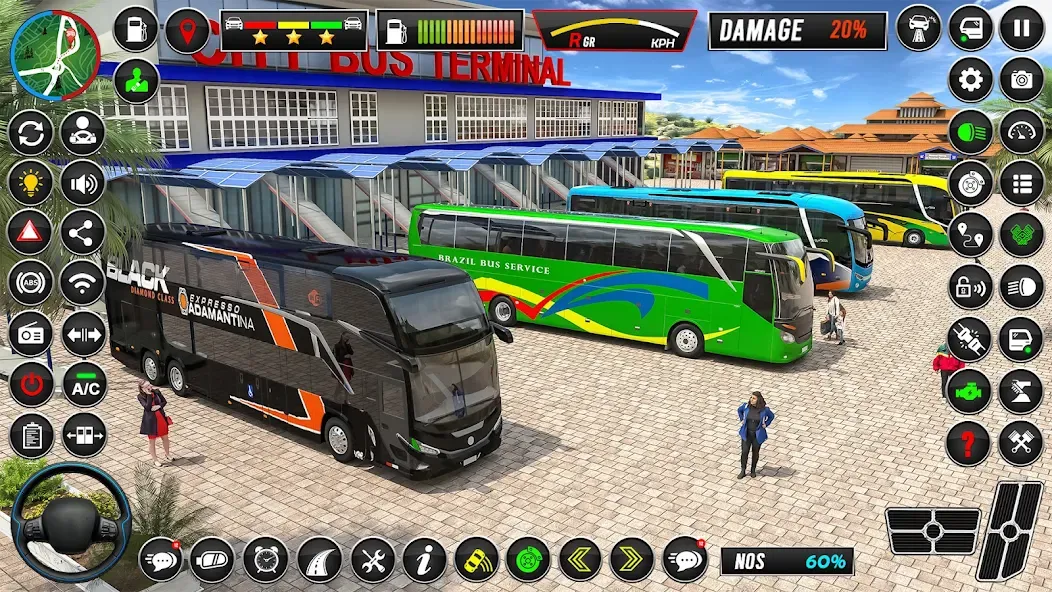 City Coach Bus Driver Games 3D  [МОД Все открыто] Screenshot 1