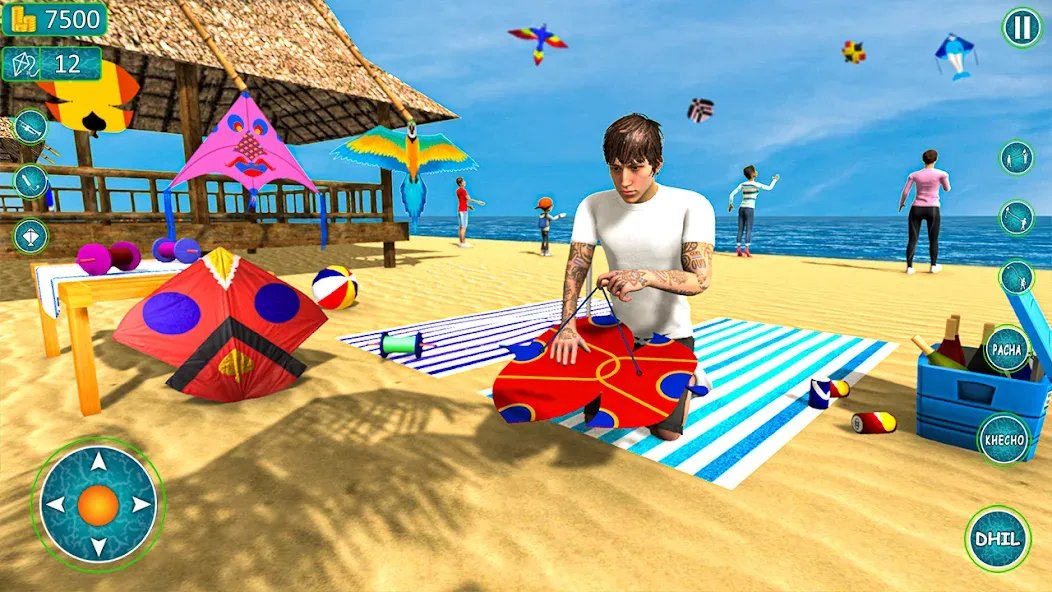 Kite Basant: Kite Flying Games  [МОД Бесконечные деньги] Screenshot 2