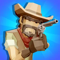 Взломанная Western Cowboy: Shooting Game (Вестерн Каубой)  [МОД Много монет] - стабильная версия apk на Андроид