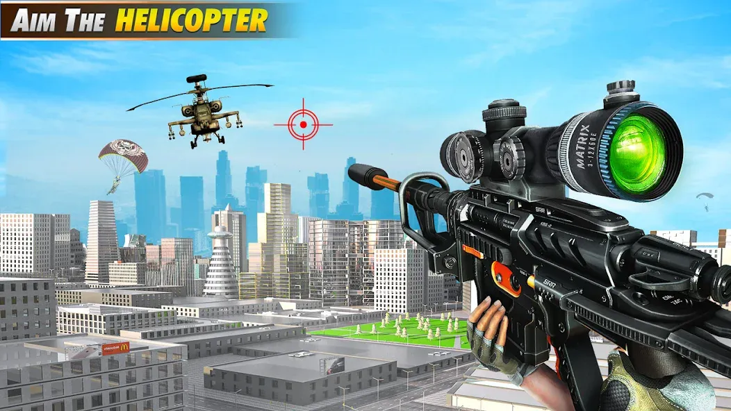 Sniper Shooter Mission Games  [МОД Бесконечные монеты] Screenshot 1