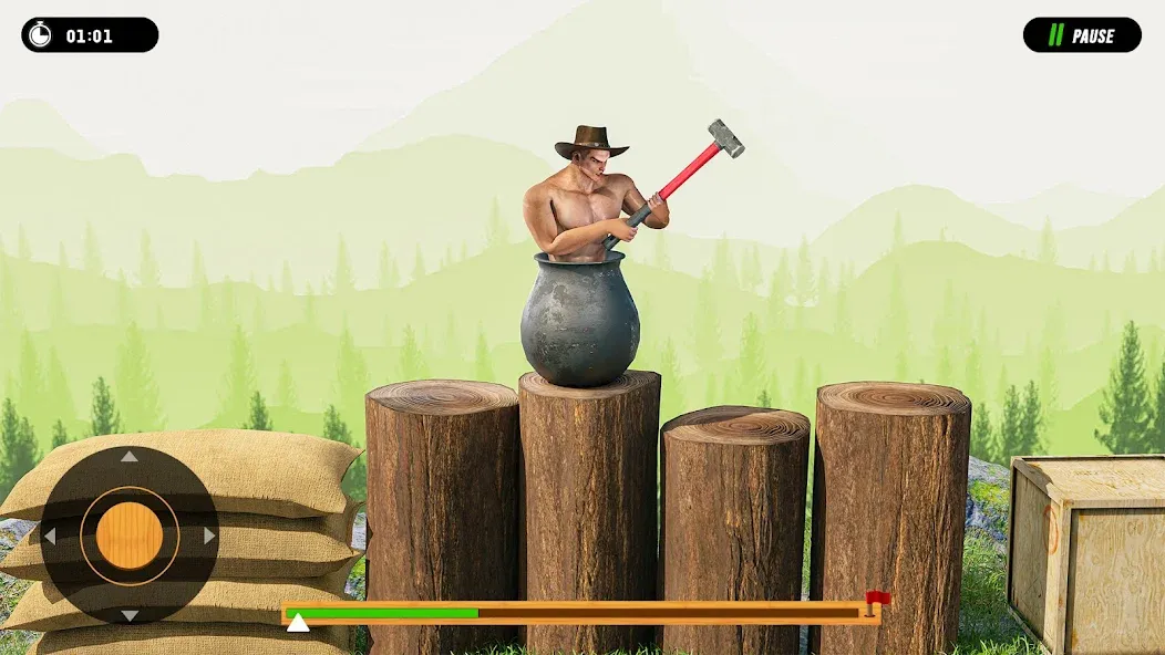 Hammer Climber Man: Pot Man 3D  [МОД Menu] Screenshot 3