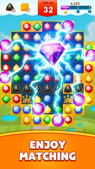 Jewels Legend - Match 3 Puzzle (Джуэл Легенд)  [МОД Меню] Screenshot 3