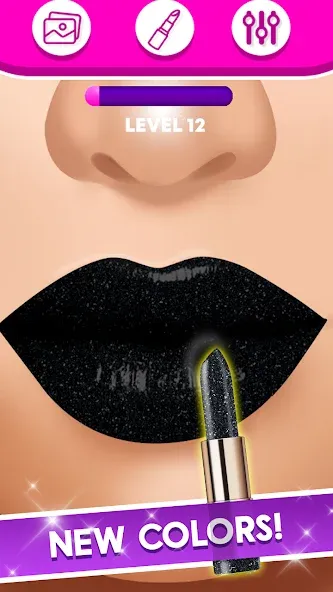 Lip Art Makeup Beauty Game  [МОД Меню] Screenshot 3