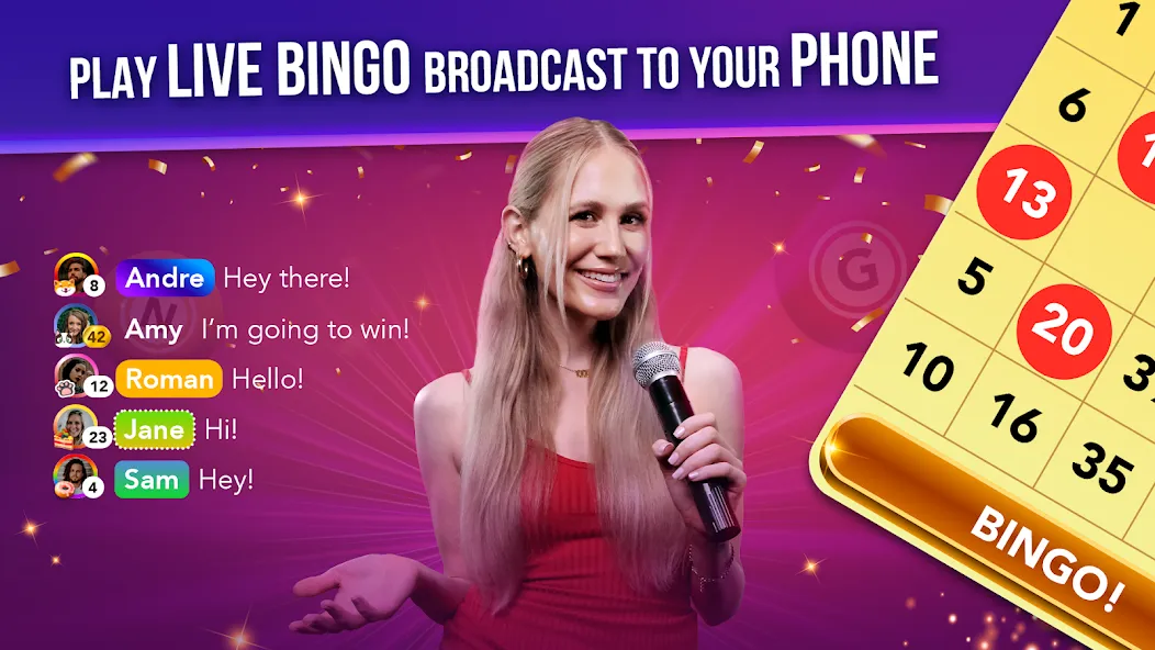 Live Play Bingo: Real Hosts (Лайв Плей Бинго)  [МОД Unlocked] Screenshot 1