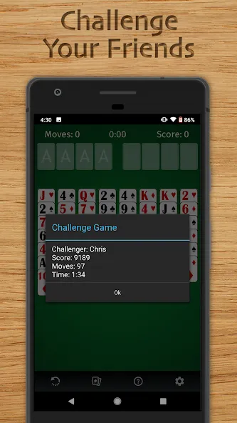 FreeCell Solitaire Classic (Фрисел Солитер Классик)  [МОД Бесконечные деньги] Screenshot 4