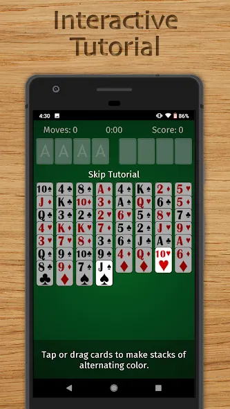 FreeCell Solitaire Classic (Фрисел Солитер Классик)  [МОД Бесконечные деньги] Screenshot 5