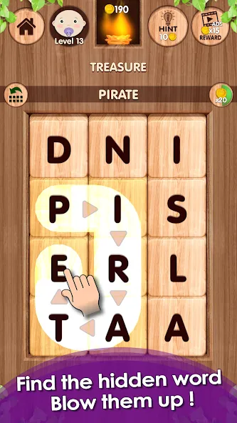 Falling Word Games - Addictive (Фоллинг Уорд Геймс)  [МОД Много монет] Screenshot 1