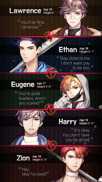 Dangerous Fellows:Otome Dating  [МОД Все открыто] Screenshot 3