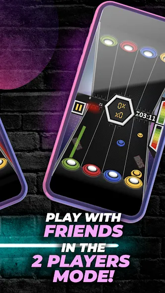 Guitar Hero Game: EDM Music (ЭДМ)  [МОД Menu] Screenshot 4