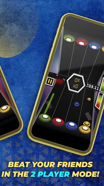 Guitar Hero Mobile: Music Game (Гитар Хиро Мобайл)  [МОД Меню] Screenshot 4