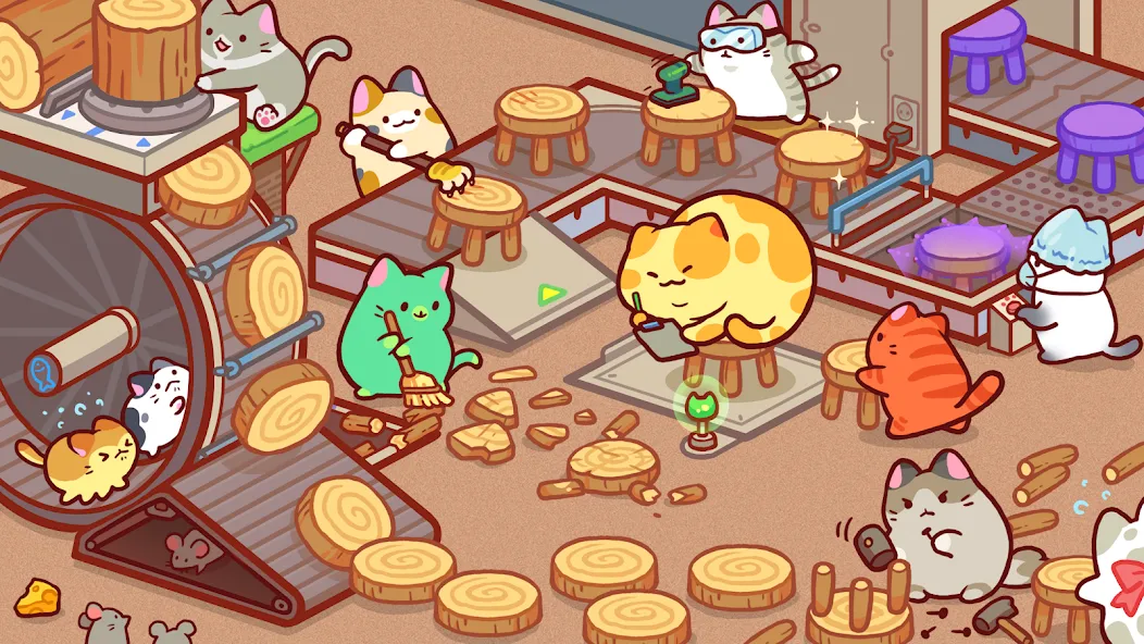 Kitty Cat Tycoon (Китти Кэт Тайкун)  [МОД Бесконечные деньги] Screenshot 1