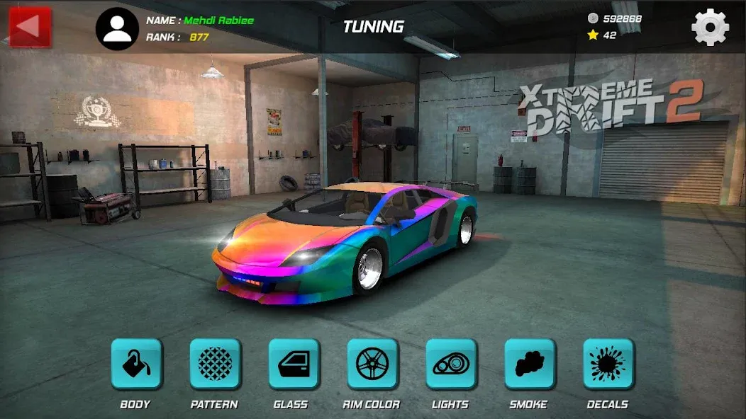 Xtreme Drift 2 (Икстрим Дрифт 2)  [МОД Unlocked] Screenshot 2