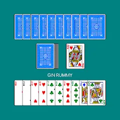 Взломанная Gin Rummy (Джин Рамми)  [МОД Много денег] - последняя версия apk на Андроид