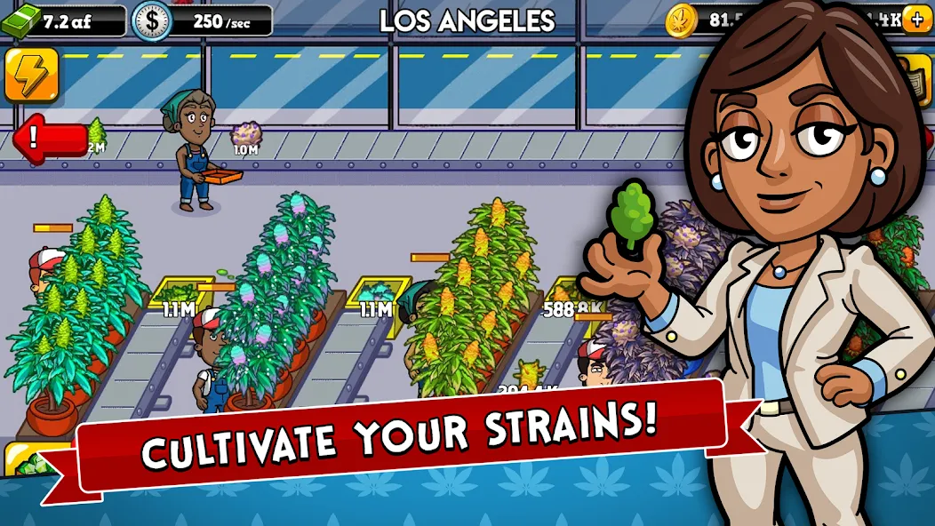 Weed Inc: Idle Tycoon (Уид Инк)  [МОД Меню] Screenshot 1