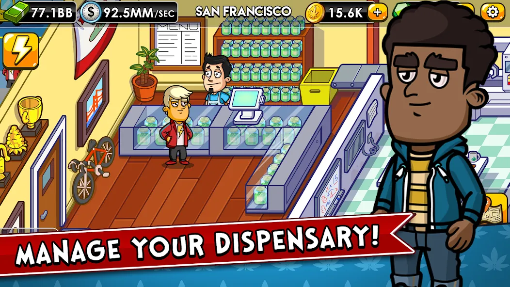 Weed Inc: Idle Tycoon (Уид Инк)  [МОД Меню] Screenshot 3