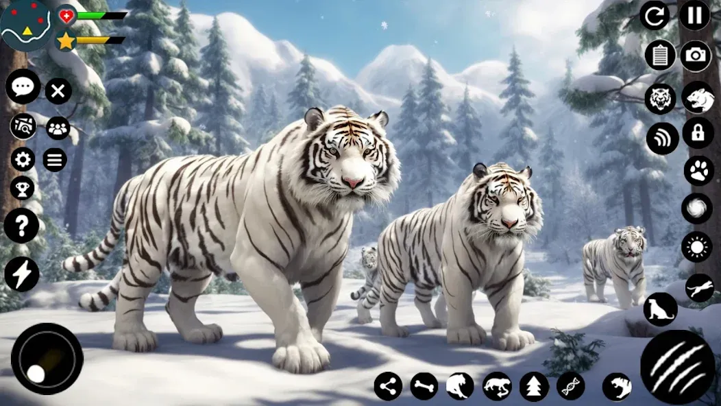 Arctic White Tiger Family Sim  [МОД Mega Pack] Screenshot 3