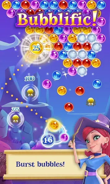 Bubble Witch 2 Saga (Бабл Витч 2 Сага)  [МОД Меню] Screenshot 1