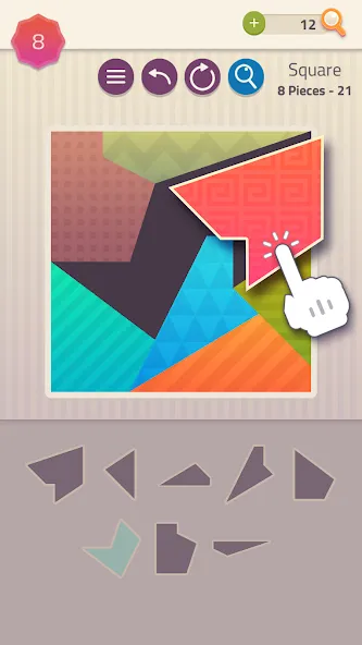 Polygrams - Tangram Puzzles (Полиграммы)  [МОД Много денег] Screenshot 1