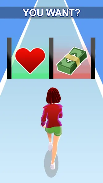 Girl Run 3D - Fun Running Game (девушка бежит)  [МОД Много денег] Screenshot 1