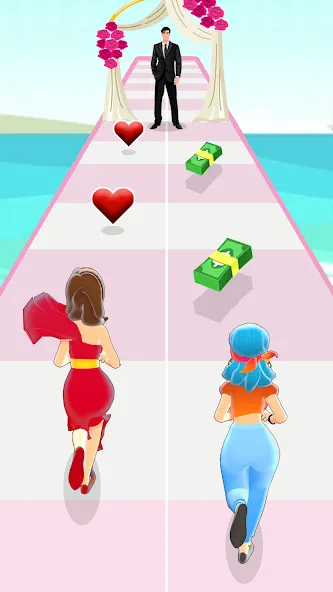 Girl Run 3D - Fun Running Game (девушка бежит)  [МОД Много денег] Screenshot 2