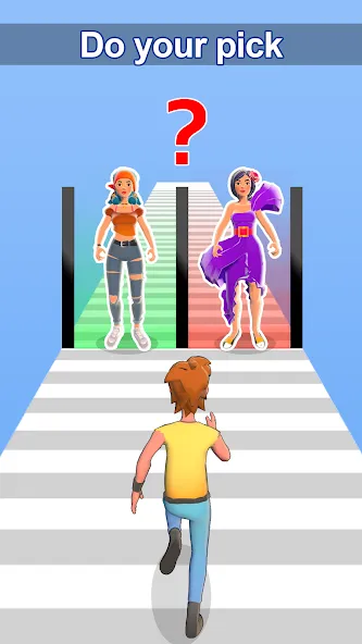 Girl Run 3D - Fun Running Game (девушка бежит)  [МОД Много денег] Screenshot 3