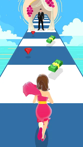 Girl Run 3D - Fun Running Game (девушка бежит)  [МОД Много денег] Screenshot 4