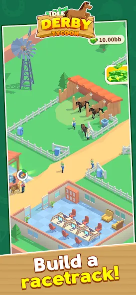 Idle Derby Tycoon (Айдл Дерби Тайкун)  [МОД Unlocked] Screenshot 1