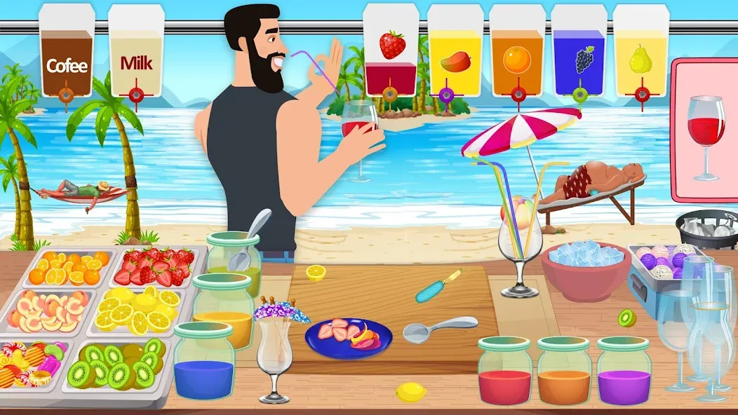 Boba cocktail:DIY recipe games  [МОД Menu] Screenshot 1