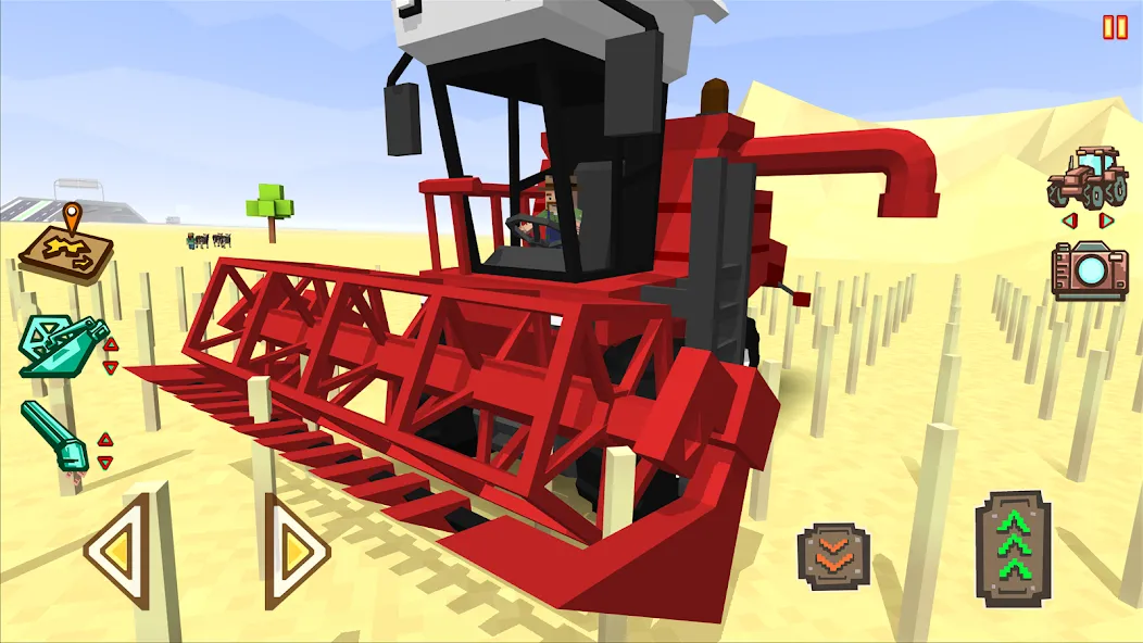 Blocky Farm Racing & Simulator  [МОД Menu] Screenshot 1