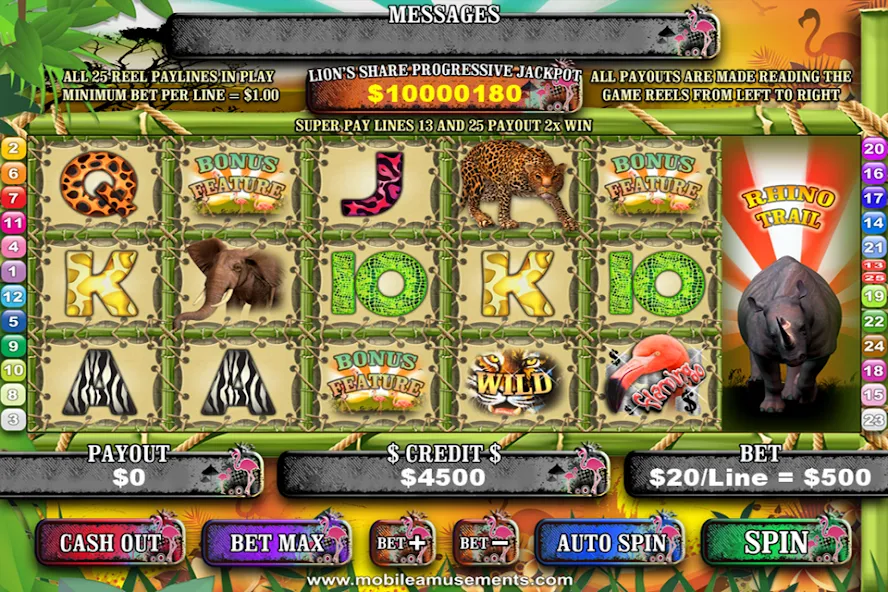 Flamingo Safari Slots (Фламинго Сафари Слоты)  [МОД Menu] Screenshot 1