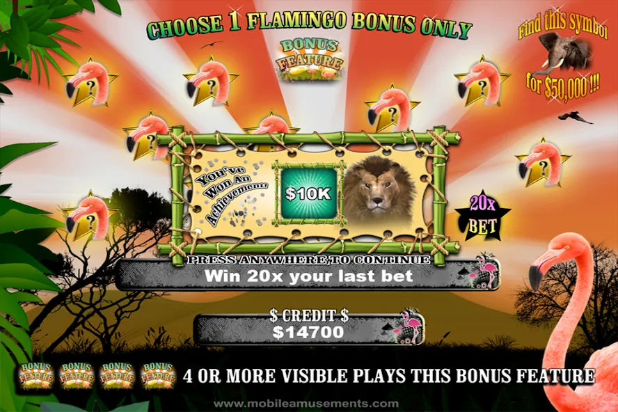 Flamingo Safari Slots (Фламинго Сафари Слоты)  [МОД Menu] Screenshot 2