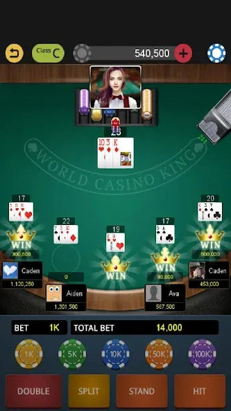 World Blackjack King  [МОД Mega Pack] Screenshot 2